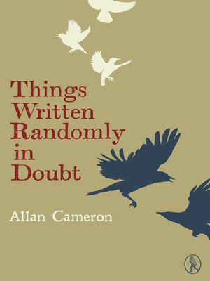 cover image of Things Written Randomly in Doubt